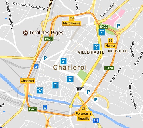 parkeren charleroi