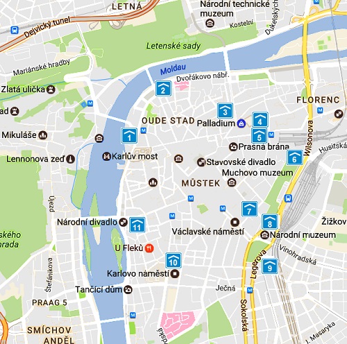 plattegrond praag