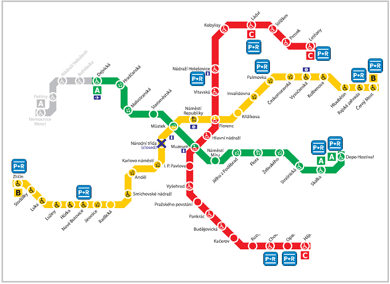 plattegrond praag centrum